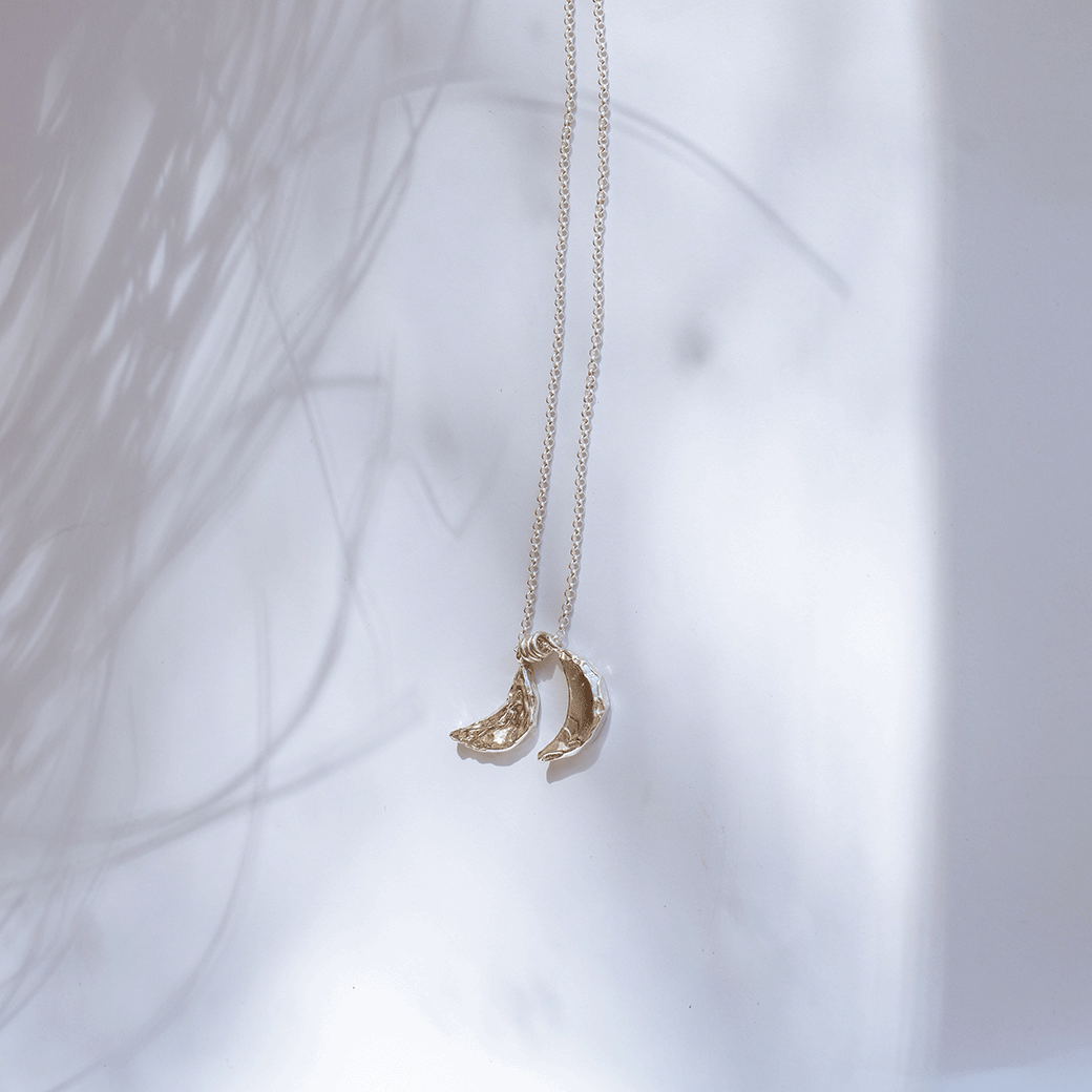 Double Moon Necklace
