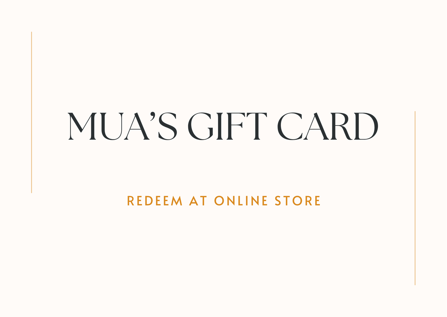Mua design gift card