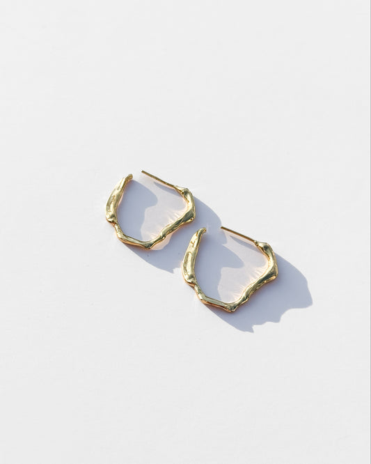 River Earrings Gold