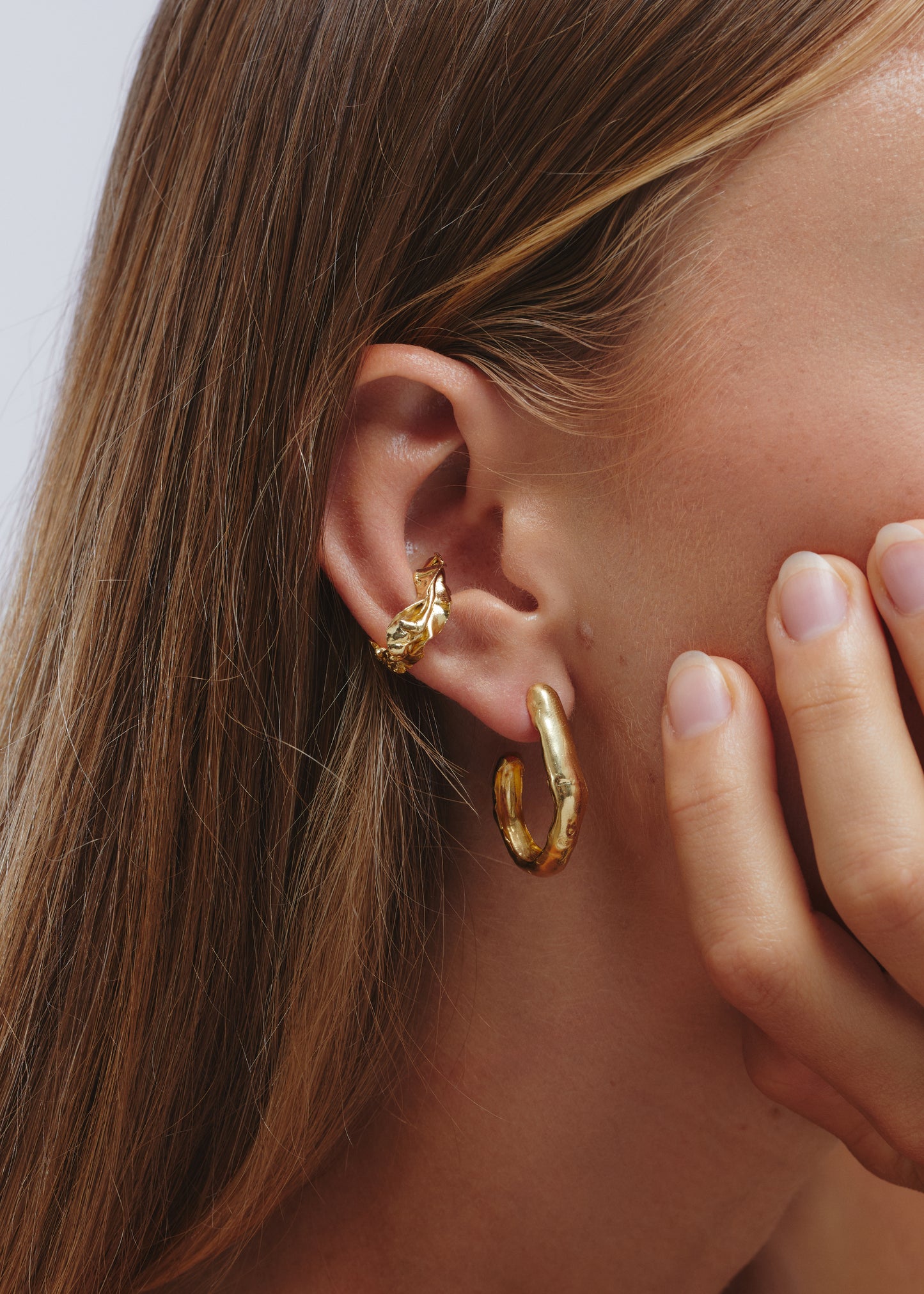 Bamboo Earrings Gold