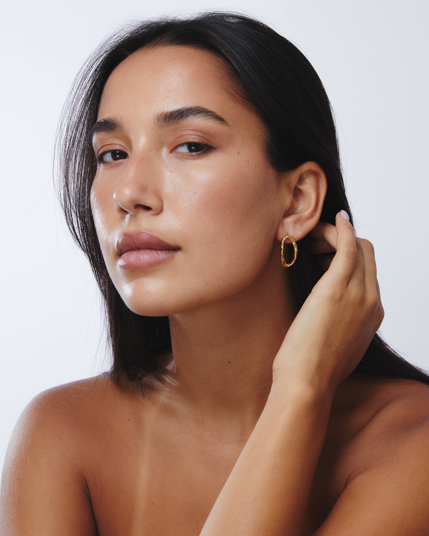 Halo Earrings Gold