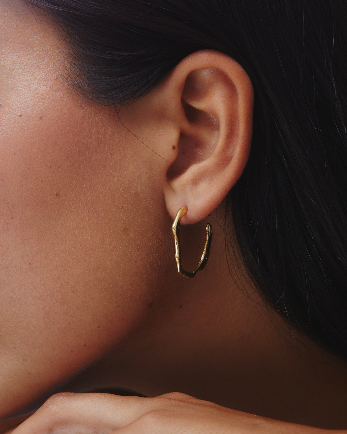 River Earrings Gold