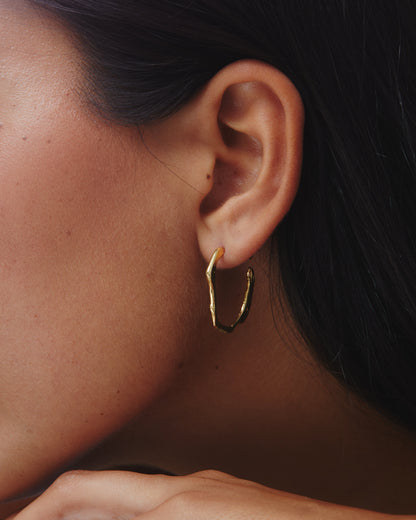 River Earrings Gold